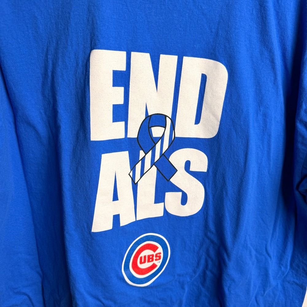 Chicago Cubs End ALS T-Shirt XL Blue Graphic Sloan MLB Baseball Tee Gameday - Picture 6 of 6